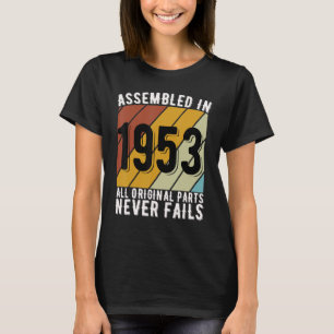 Camiseta Ventiladores De Carro De 70 Anos De Idade Nascer E