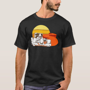 Camiseta Ventiladores de Corrida de Fórmula Retro Carro de