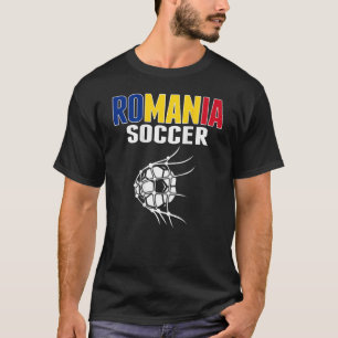 Camiseta Ventiladores de futebol romenos apoiam o futebol r