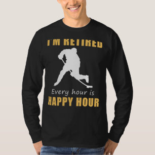 Camiseta Ventiladores de hóquei aposentados em horário feli