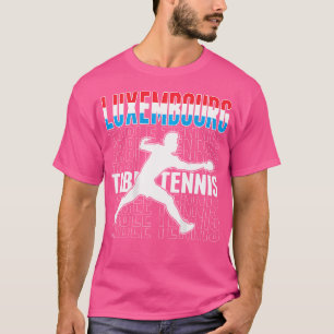 Camiseta Ventiladores de Tênis luxemburgueses - Bandeira lu