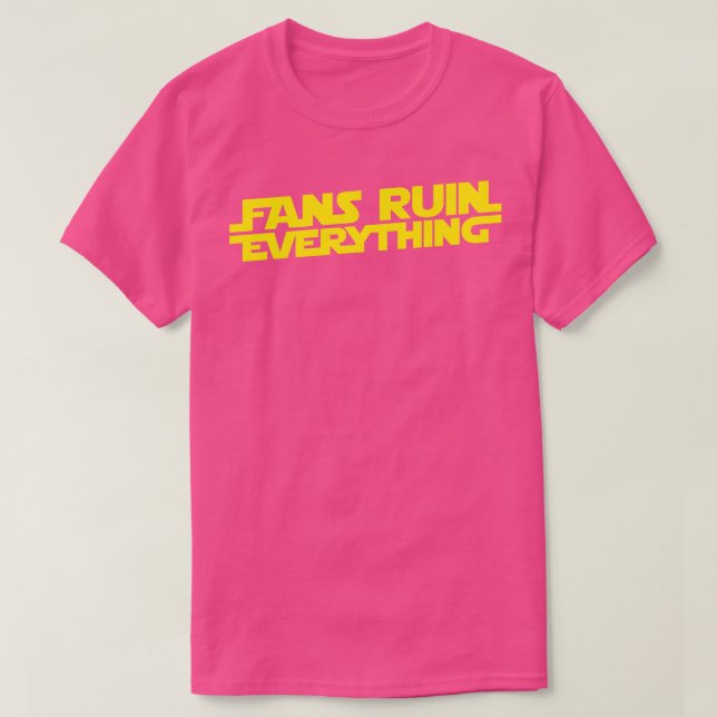 Camiseta Ventiladores estragam tudo (Frente do Design)