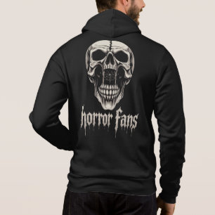 Camiseta Ventoinha de Crânio para Fãs de Terror Roupas de R
