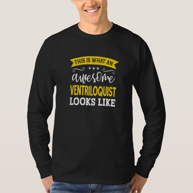 Camiseta Ventriloquist Job Title Employee Funny Worker Vent (Frente)