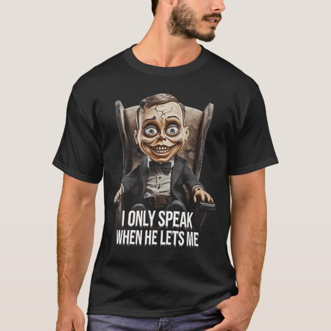Camiseta Ventríloquo Sinistro Boneco de Ventriloquia Dollee (Frente)