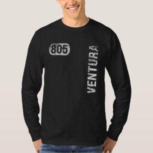 Camiseta Ventura Califórnia 805 Código de Área Vintage Retr