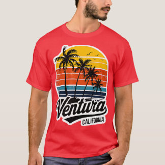 Camiseta Ventura California Vintage Sunset Palm Trees 70s R