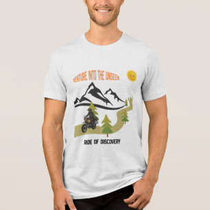 Camiseta Venture Into The Unseen Moto Aventura ao Ar Livre