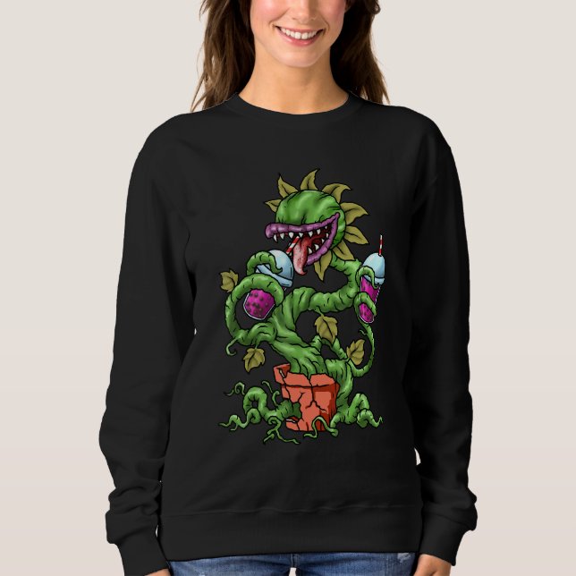 Camiseta Venus Fly Trap Kids Bubble Tea Carnívoro Plant (Frente)
