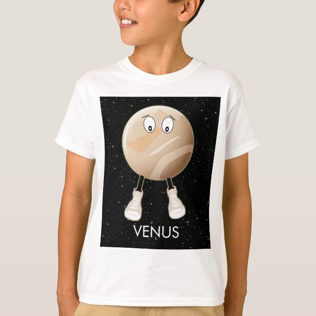 Camiseta Vênus Planeta e Estrelas (Frente)