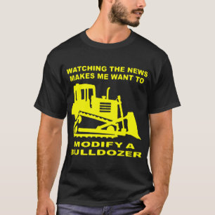 Camiseta Ver As Notícias Faz Com Que Eu Queira Modificar Um