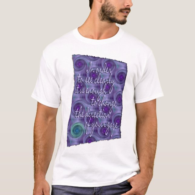 Camiseta ver Claramente - sabedoria (Frente)