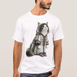 Camiseta Ver Gato em Selham Autêntico Embroiderado