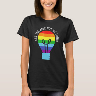 Camiseta Ver O Capaz Não O Rótulo Autismo Síndrome De Down