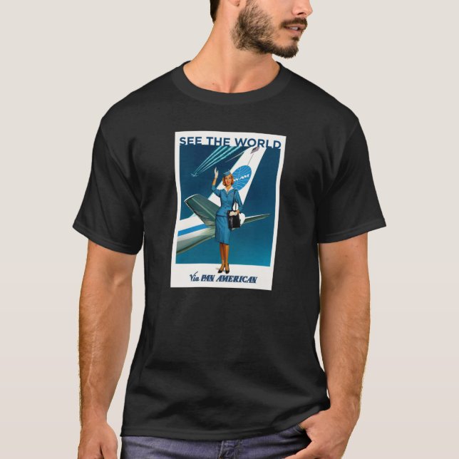 Camiseta Ver o mundo amigos (Frente)