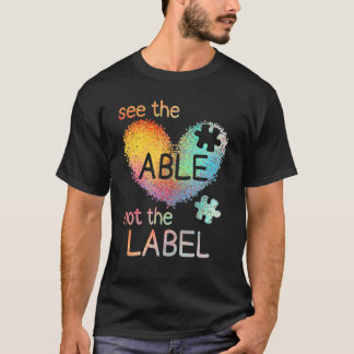 Camiseta Ver os Habilitados Sem Rotular Conscientização do