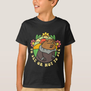 Camiseta Ver ou Não Ver Dia da Marmota Homens Mulheres Engr