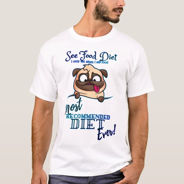 Camiseta VER Pessoas de COMIDA (Frente)