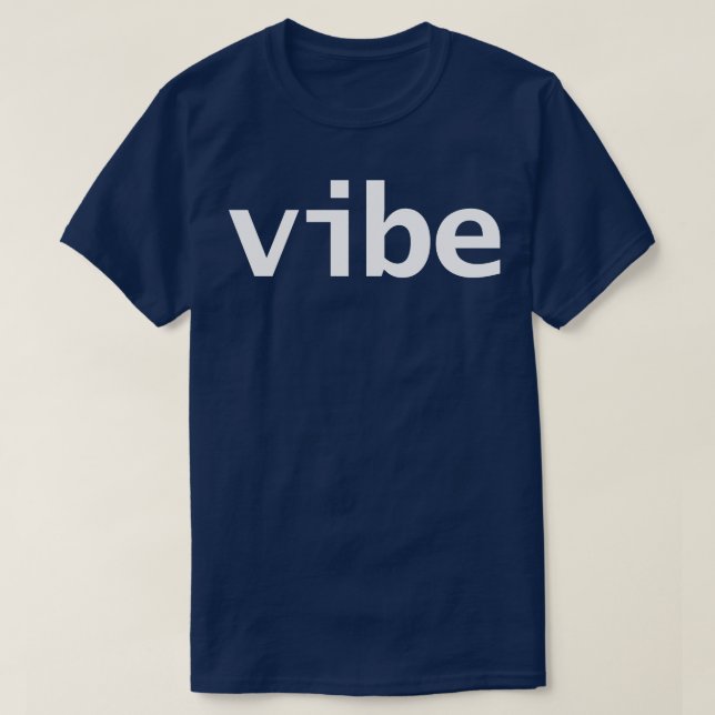 Camiseta Ver texto branco mínimo da tipografia (Frente do Design)