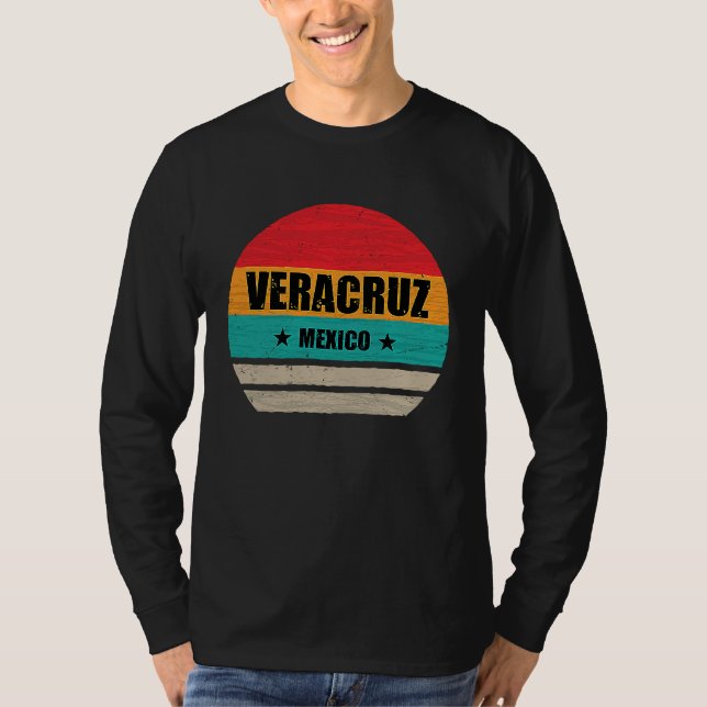 Camiseta Veracruz Mexico  Proud Mexican  Veracruz Retro Vin (Frente)