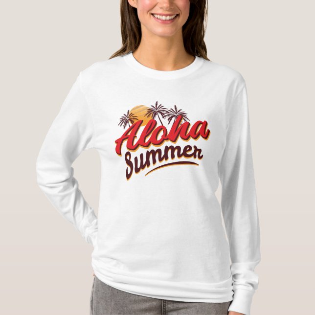 Camiseta Verão Aloha (Frente)