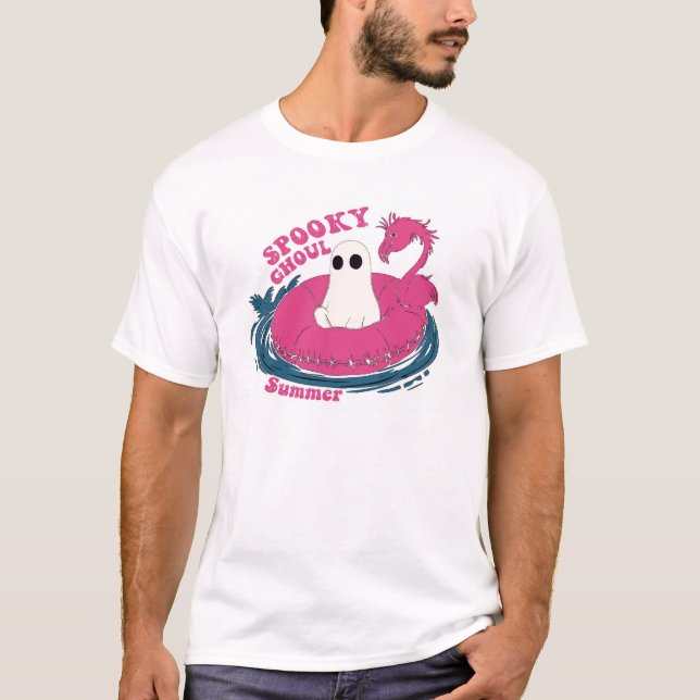 Camiseta verão assustador de ghoul (Frente)