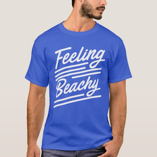 Camiseta Verão beachy de sentimento (Frente)