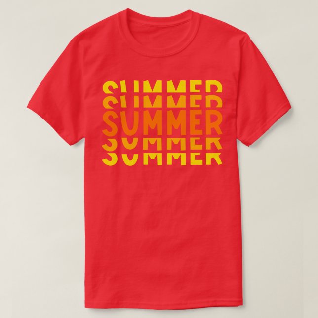 Camiseta Verão brilhante (Frente do Design)