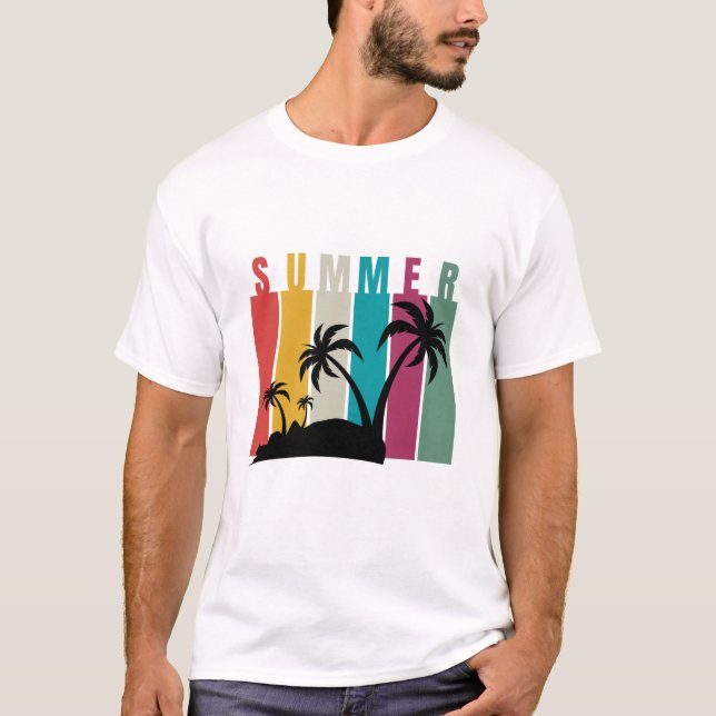 Camiseta Verão Colorido (Frente)