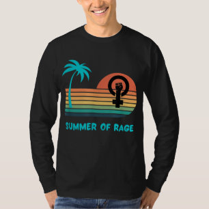 Camiseta Verão da Fúria Arco-Íris Direitos Feministas Pro