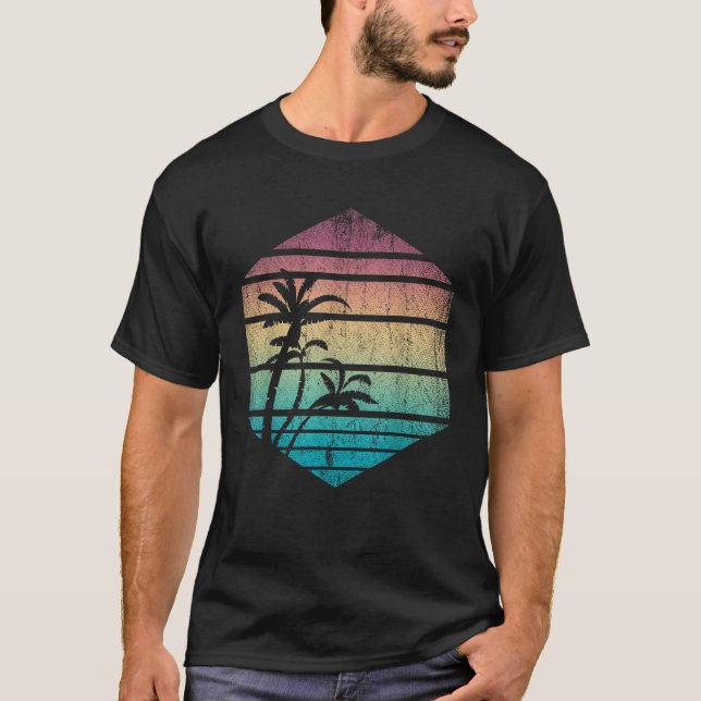 Camiseta Verão das Palmeiras Retro (Frente)