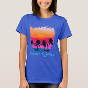 Camiseta Verão de 1980 Praia Retro Vibe