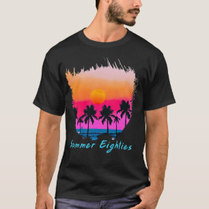 Camiseta Verão de 1980 Praia Retro Vibe