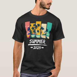 Camiseta Verão de 2023 — Praia Tropical e Palm Trees Vacati