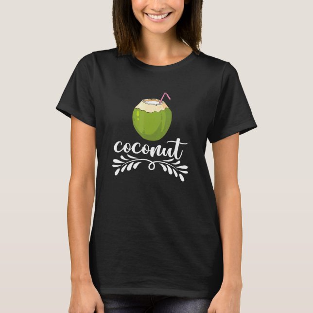 Camiseta Verão de Coco Fruta Coco (Frente)