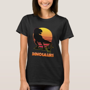 Camiseta Verão de Dinossauro para crianças adultos Verão