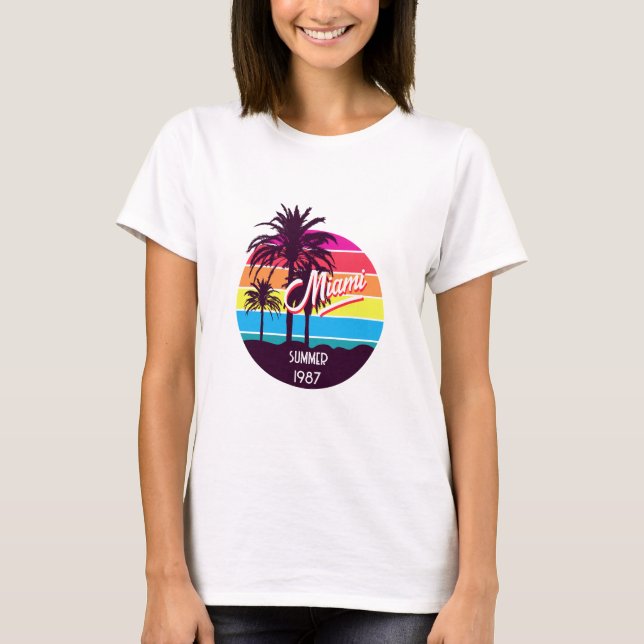 Camiseta Verão de Miami de 1987 (Frente)