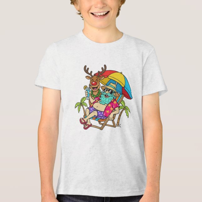 Camiseta Verão de Papai Noel (Frente)