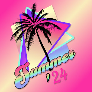 Camiseta Verão de Vaporwave 2024