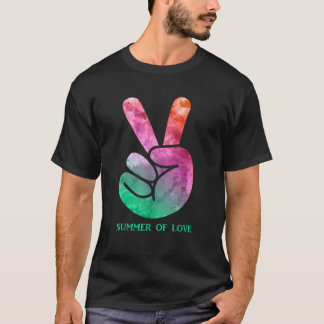 Camiseta Verão do Amor Paz Hippie Aniversário Espiritual