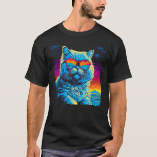 Camiseta Verão do Gato Persa