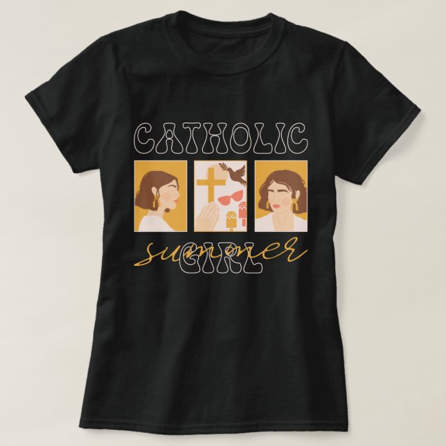 Camiseta Verão estético de Santos (Frente do Design)