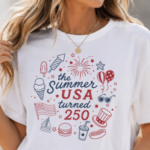 Camiseta Verão EUA Completou 250