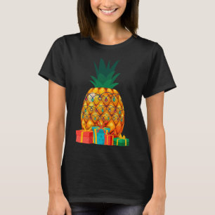 Camiseta Verão Havaiano Frutas Tropicais Abacaxi Natal