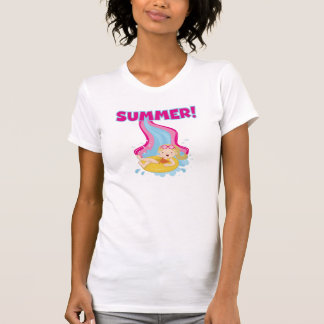 Camiseta Verão louro da menina