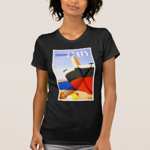 Camiseta Verão na Itália, Viagens vintage