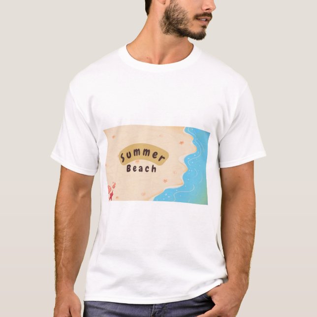 Camiseta Verão na praia (Frente)