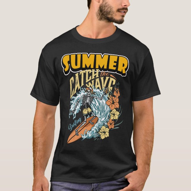 Camiseta Verão pega a onda (Frente)