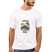 Camiseta Verão Praia Projeto Ilha Tropical