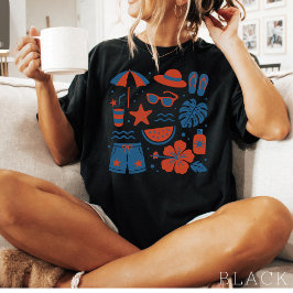 Camiseta Verão Praia Tendência Verão